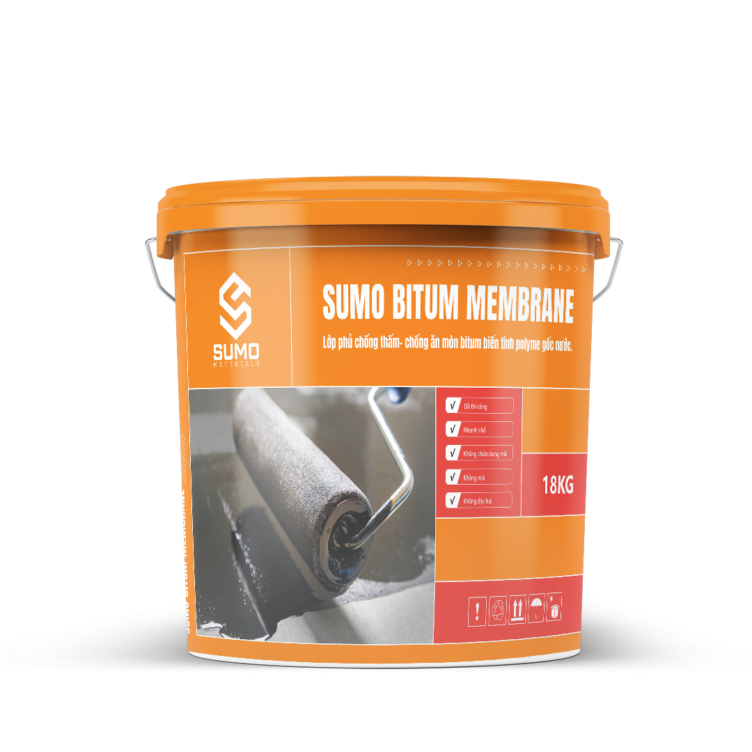 SUMO BITUM MENBRANE Chất phủ chống thấm – chống ăn mòn bitum biến tính polyme gốc nước